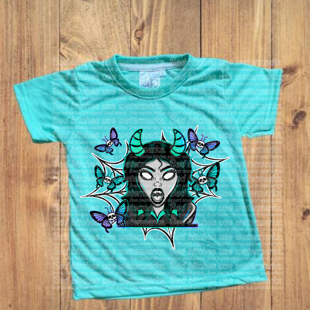 Purple & Green Goth Girl (S.C)