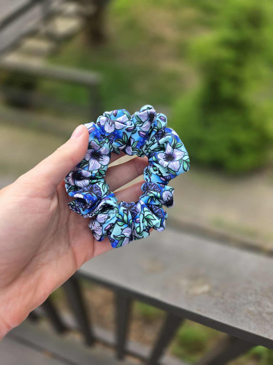 Moonlit Floral Scrunchie (Basic)