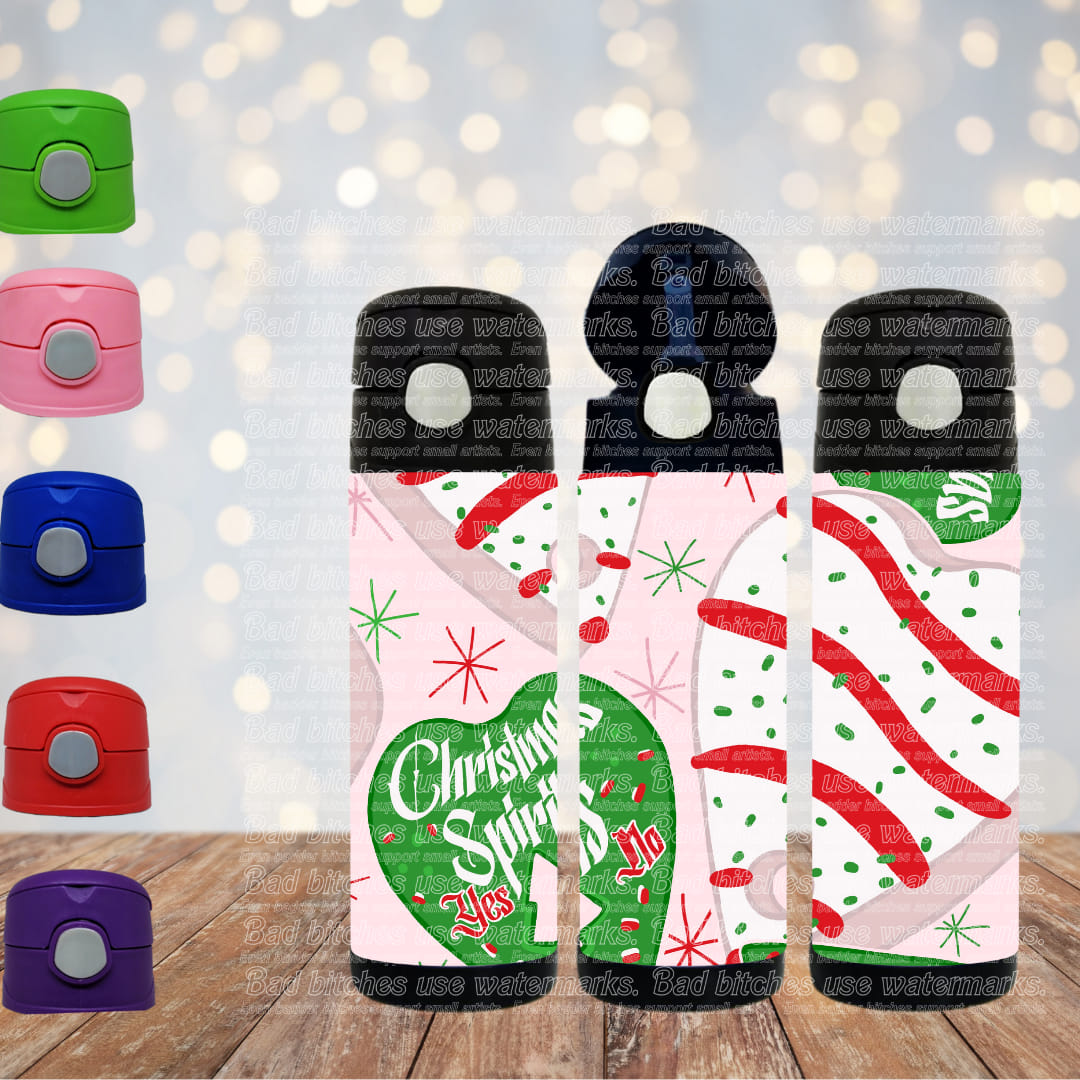 Pink Christmas Spirits Tumbler