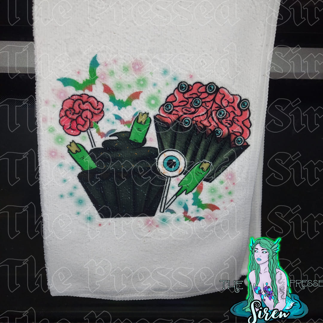 Zombie Cupcake Kitchen Towel