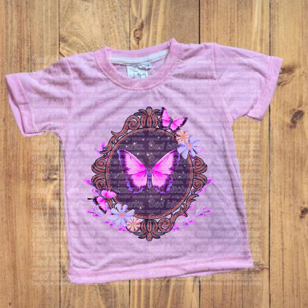 Pink Framed Butterfly (S.C)