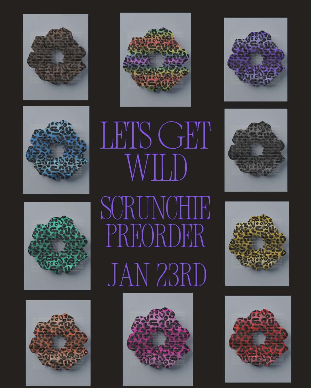 Animal Print Scrunchie PREORDER