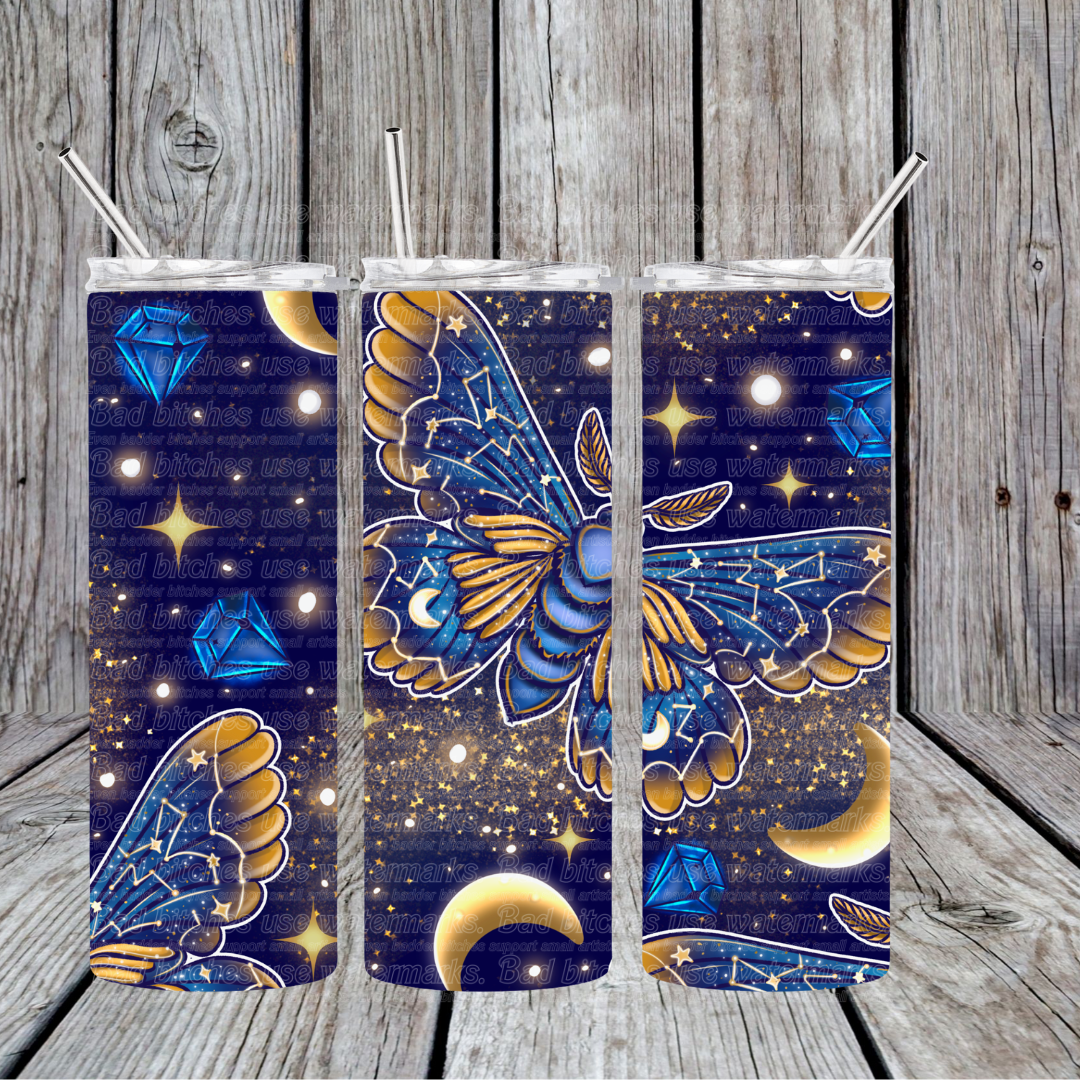 Celestial Moth Tumbler