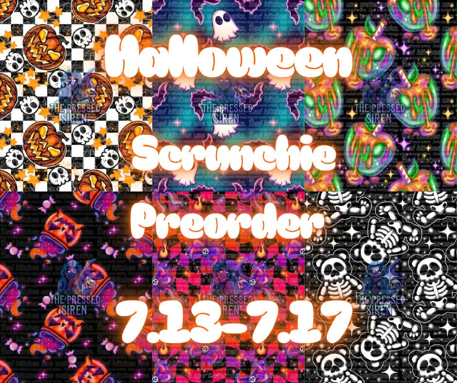 Halloween Scrunchie Preorder- Closes July 17th